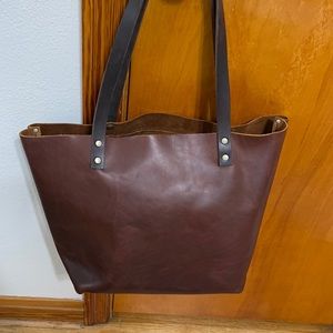New mystery box large Portland leather goods tote